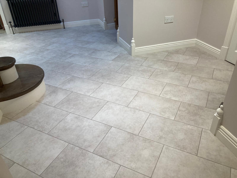 Amtico Spacia LVT - Kingham Stone - fitted on 45 degree in Hallway