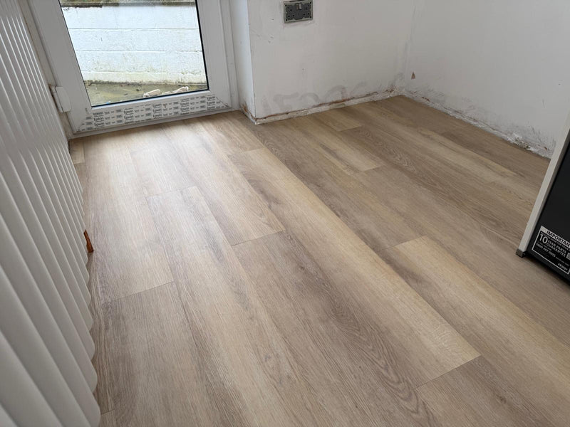 Brampton Chase Studio  Design Plank LVT - Blonde Oak - fitted in Kitchen & Diningroom